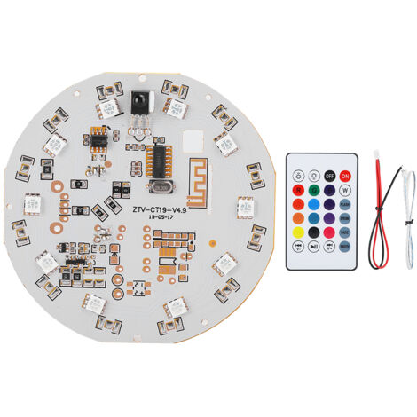 Ampoule Bluetooth CT19 avec Éclairage RGB Multicolore et Télécommande