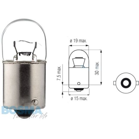 Ampoule BOSMA 12V 10W BA15s R10W (1611) PACK.10 PCS.