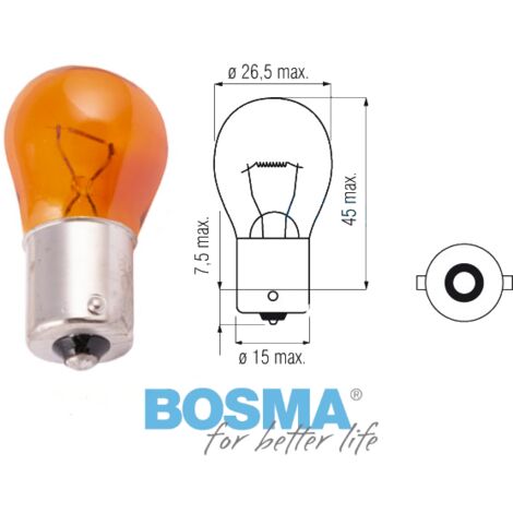 Ampoule BOSMA 12V 21W (0287) 10 pièces.