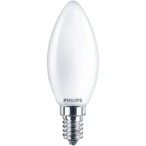 Ampoule bougie LED PHILIPS E14 4,3 W 470 lm 4000 K lumière du jour