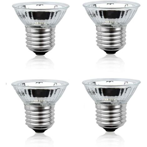 Ampoule chauffante E27 50W à intensité variable pour reptiles, lampe solaire UVA/UVB à spectre complet pour tortues, reptiles et amphibiens (serpents), lot de 4.