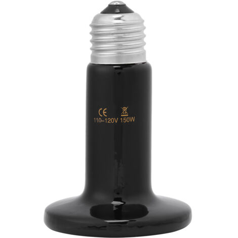 Ampoule chauffante infrarouge en céramique 110 V, 150 W, pour reptiles et animaux de compagnie