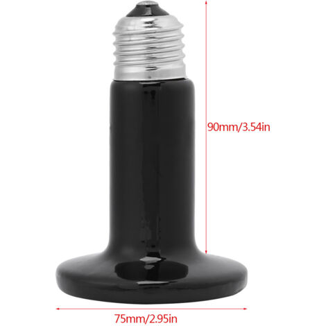 Ampoule chauffante infrarouge en céramique 110 V pour reptiles, 50 W