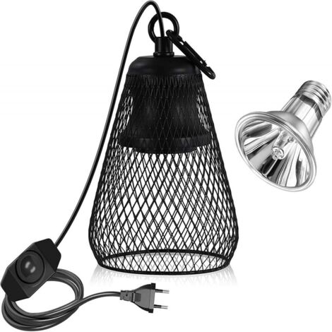 Ampoule chauffante terrarium 50 W, UVA/UVB, pour tortues/reptiles/lézards/serpents/caméléons