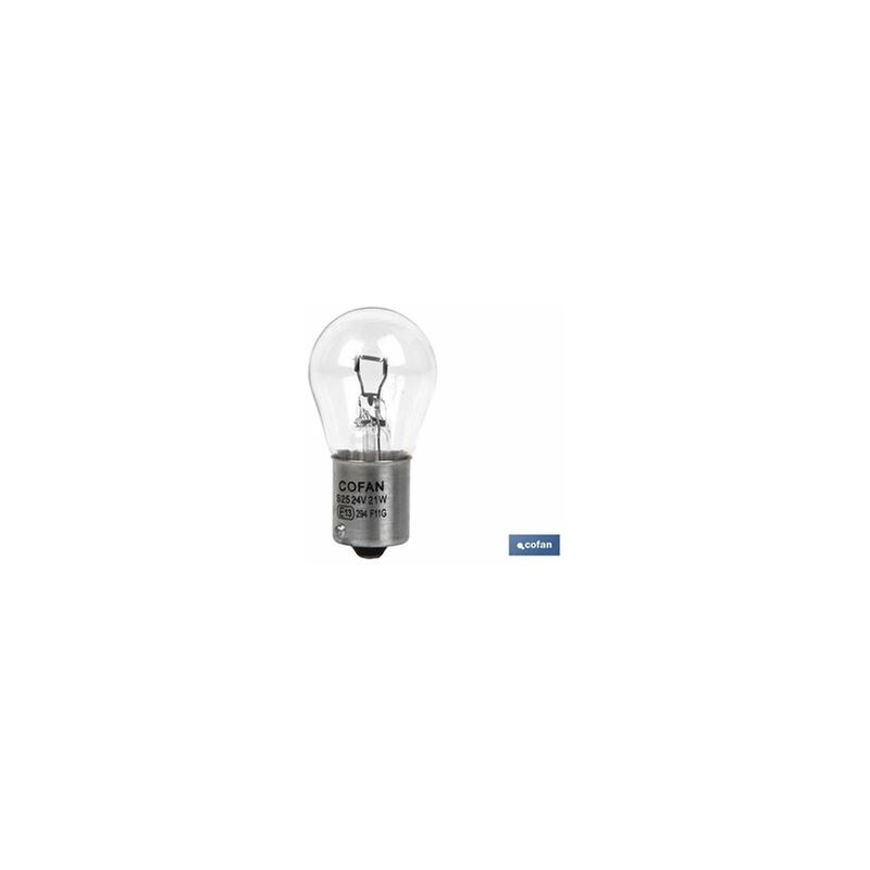 Cofan - Lampe 1 pôle p21w (ba15s) 24v