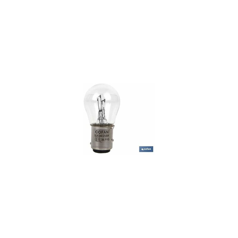 Lampe Cofan 2 pôles p21/5w (ba15d) 24v