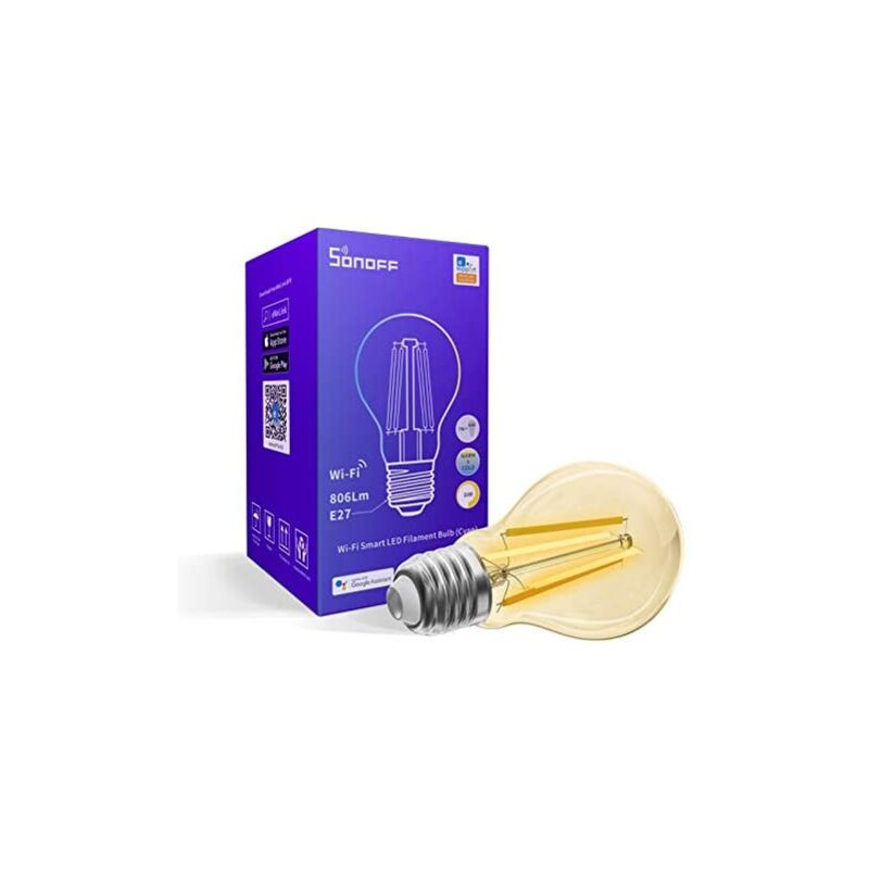 Sonoff - B02-F-A60 Ampoule intelligente Wi-Fi transparente 7 w