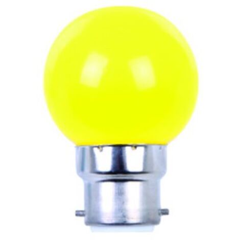 AMPOULE COULEUR LED JAUNE B22