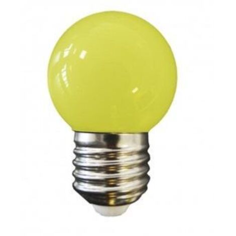 AMPOULE COULEUR LED JAUNE E27
