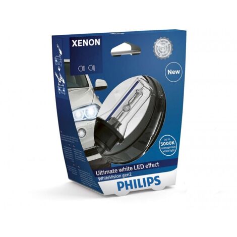 Ampoule D2R Philips 85126WHV2S1 xénon whitevision Gen2, sous blister