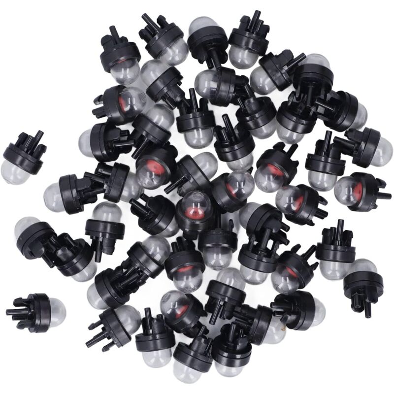 Ampoule d'amorçage de carburateur 50 pièces ampoule d'amorçage de carburateur coupe-bordures en caoutchouc pompe à main fournitures de remplacement