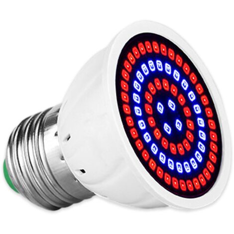 Ampoule de croissance végétale E14, une lampe LED à spectre complet contenant des rayons ultraviolets et infrarouges, adaptée aux plantes d'intérieur, aux légumes, aux fleurs, aux jardins, aux serres
