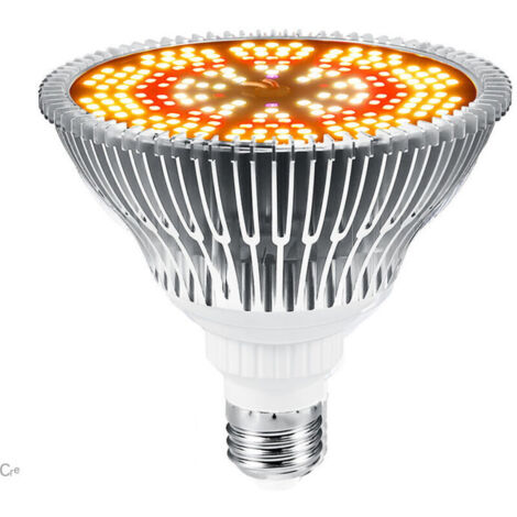 Ampoule de culture E27 150 W, éclairage LED à spectre complet avec UV et IR, pour plantes d'intérieur, potager, serre, plantes succulentes, économe en énergie et durable, 200 LED (jaune)
