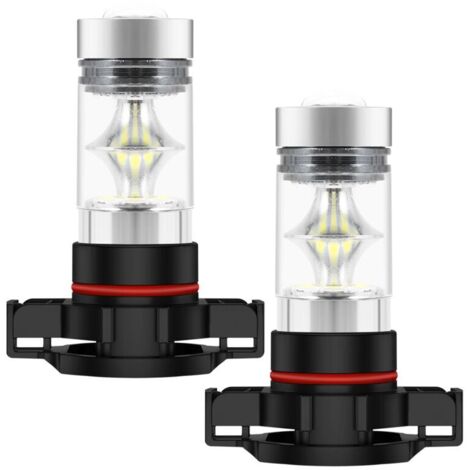 Ampoule De Lampe Drl Brouillard Blanche 100W 6000K Puissance Élevée 2X 5202 H16 Ps24W