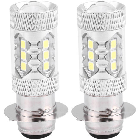 Ampoule de phare LED de Conversion Super brillante pour moto 80W, 2 pièces (lumière blanche)