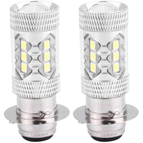 Ampoule de phare LED de Conversion Super brillante pour moto 80W, 2 pièces (lumière blanche)