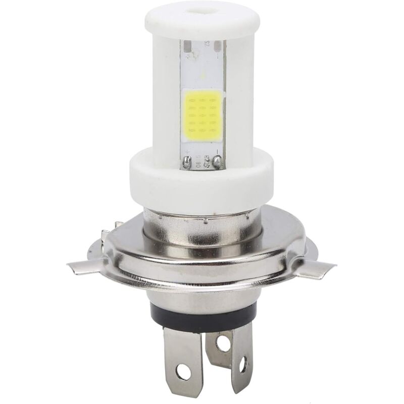 Ampoule de Phare LED, H4 LED Ampoule de Phare de Moto Faisceau Haut/Bas Lumière Blanche 1080LM 6500K Lampe Avant de Moto