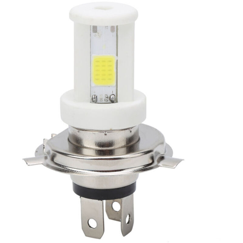 Ampoule de Phare LED, H4 LED Ampoule de Phare de Moto Faisceau Haut/Bas Lumière Blanche 1080LM 6500K Lampe Avant de Moto