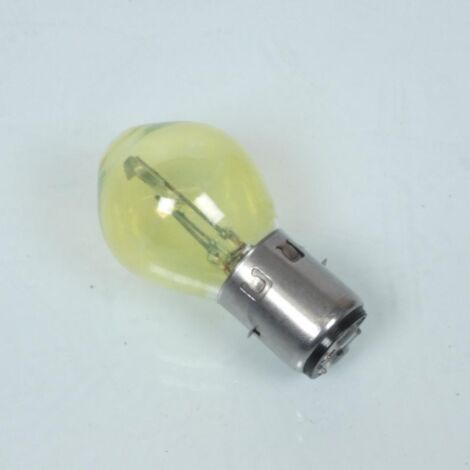 Ampoule de phare optique avant BA20d jaune 6V 35/35W pour moto