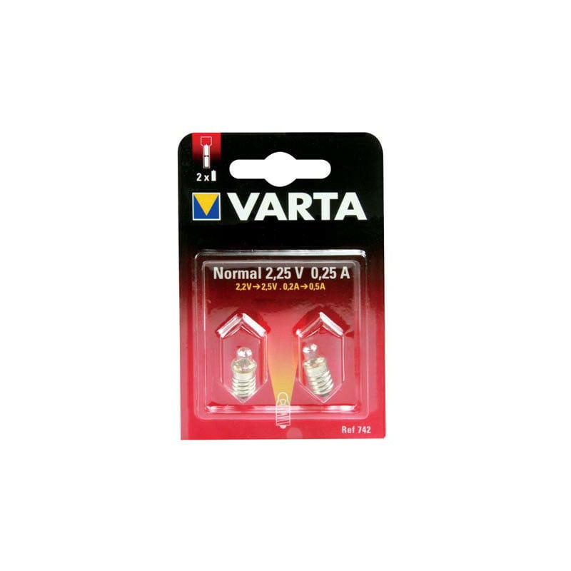 Varta - Ampoule de rechange pour zlpen 2.25V/250mA (2pcs/bl) (00742 000 402)