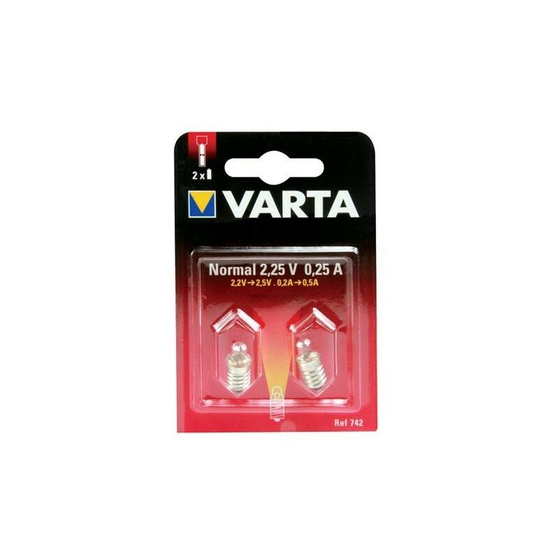 Varta - Ampoule de rechange pour zlpen 2.25V/250mA (2pcs/bl) (00742 000 402)