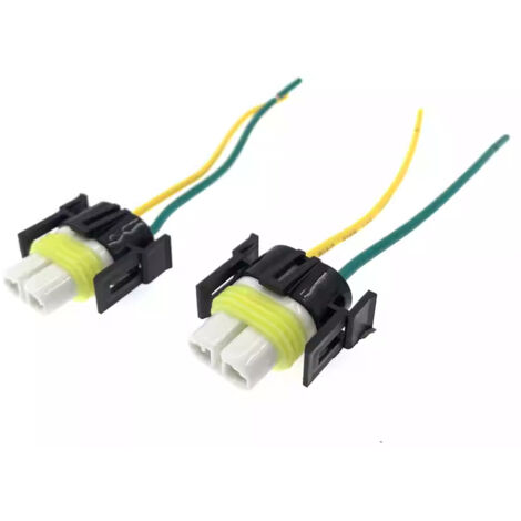 Ampoule de remplacement pour feux antibrouillard de voiture H11/H8/881 avec connecteur et câblage, douille en céramique, résistante aux hautes températures