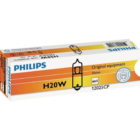 Ampoule de signalisation et d'habitacles H20W Philips