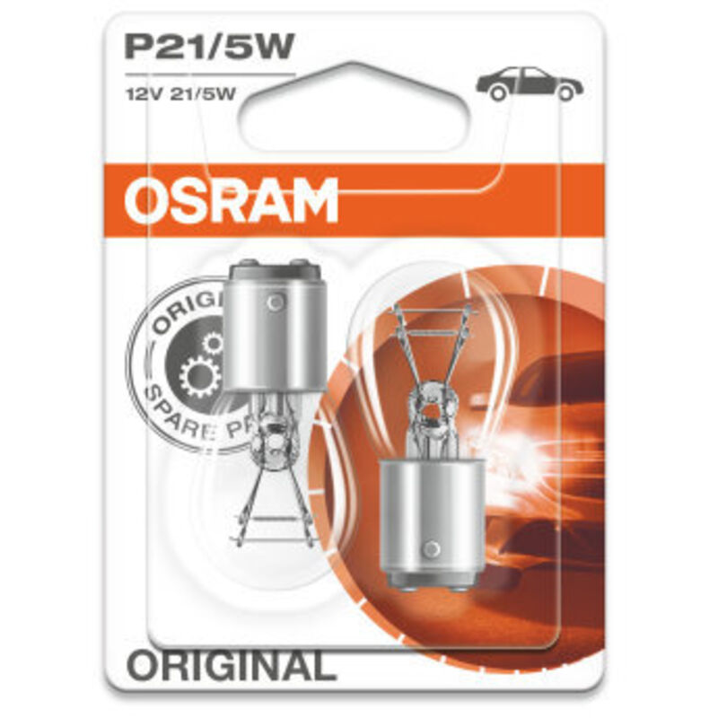 Blister 2 basic metal lamp for cars 25/6w bay15d a7528bli2