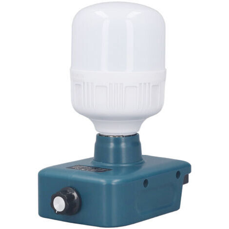 Ampoule de travail alimentée par batterie E27 LED à luminosité réglable pour 18V BL1815 BL1820 BL1830 BL1840 BL1850 BL1860