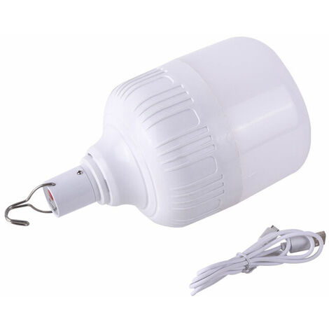 Ampoule de travail LED à trois vitesses à intensité variable USB Rechargeable Camping Yard Garden BBQ 60W Cisea