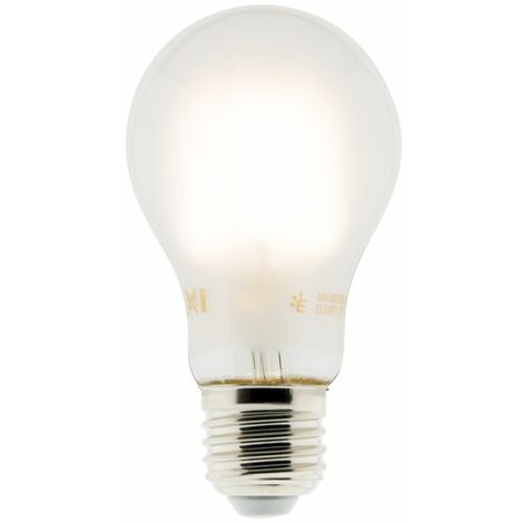 Ampoule déco dépoli filament LED E27 - 4W - Blanc chaud - 400 Lumen - 2700K - A++ - Zenitech