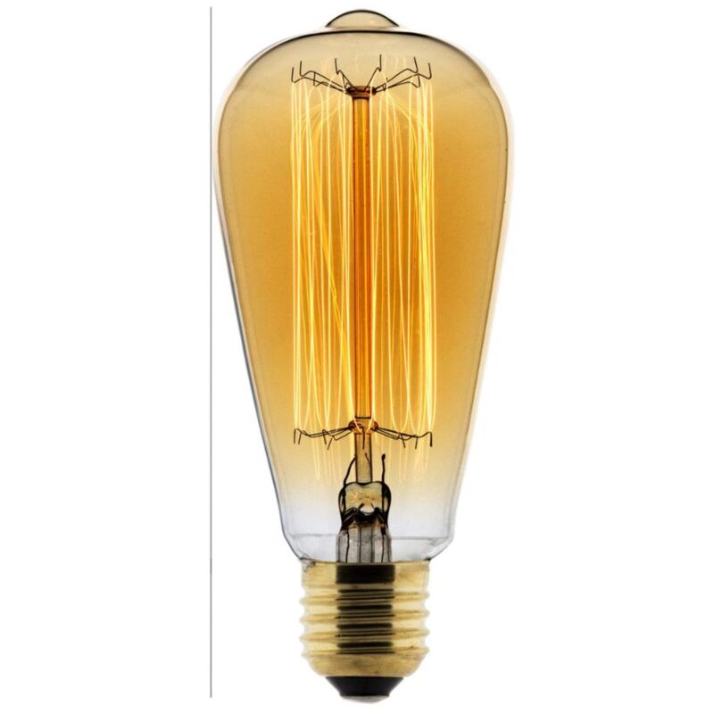 Ampoule déco filament carbone Edison 25W E27 - Zenitech