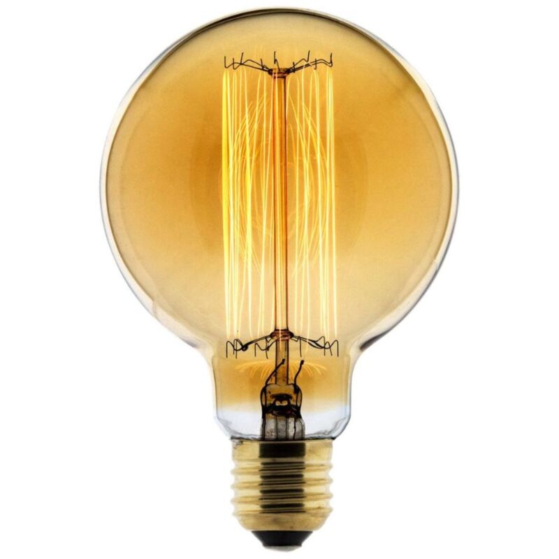 Ampoule D&eacute;co filament carbone Globe &Oslash;95 25W E27 2700K (blanc chaud) 