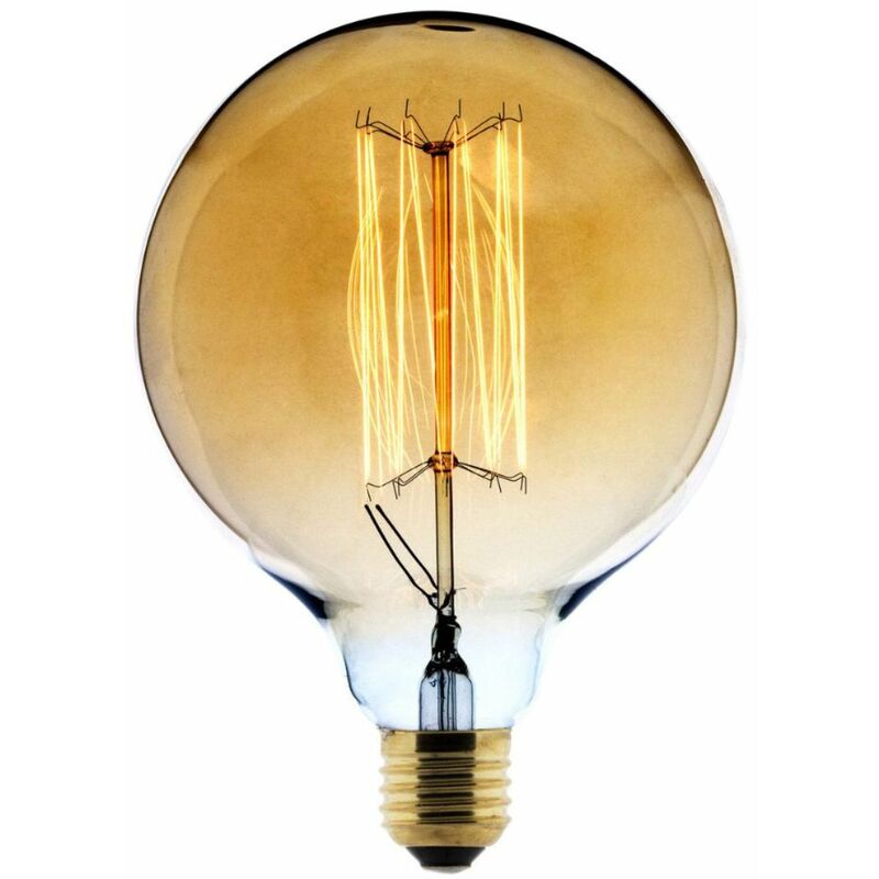 Ampoule D&eacute;co filament carbone Globe &Oslash;125 25W E27 2700K (blanc chaud) 