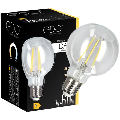 Ampoule décorative à filament DARI LED 7W E27 3000K 806lm EDO777631 EDO Solutions