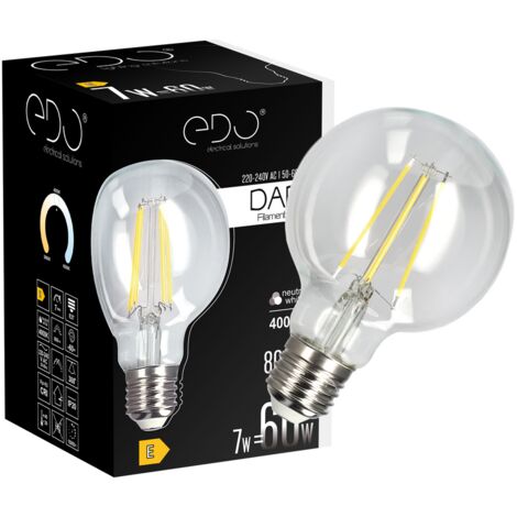 Ampoule décorative à filament DARI LED 7W E27 4000K 806lm EDO777632 EDO Solutions