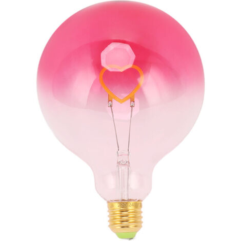 Ampoule décorative LED professionnelle, à intensité variable, culot à vis E27, veilleuse d'ambiance, rose dégradé, 220-240V