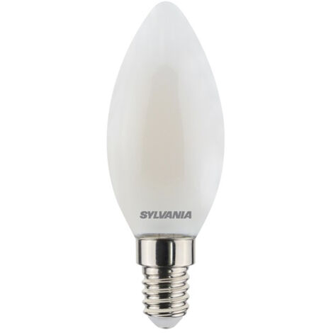 Ampoule Dépolie Flamme Led E14 Blanc Chaud - Sylvania