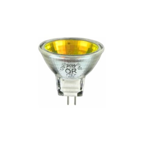Ampoule dichroïque Rouge 20W - 12V - 10° - culot GU4 - 132495 - Orbitec