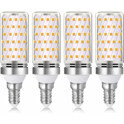 SanGlory Ampoules LED E14, 13W Ampoule LED Mais E14, Équivalent  Incandescente 100W, E14 LED Blanc Chaud 3000K, 1400LM, Ampoule E14 Petit  Culot à Vis, Non Dimmable, Lot de 4 : : Luminaires