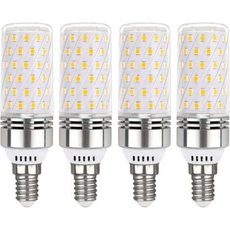 SJQKA Ampoule E14 LED 12W Blanc Froid 6000K, 1450LM, Équivalent Halogène E14 100W, 360° Lumiere, AC 220V, Ampoule E14 LED pour Éclairage Intérieur, non-dimmable, lot de 4