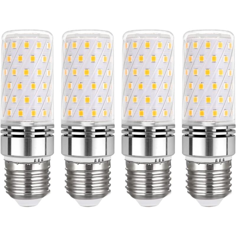 Ampoule E27 LED 16W blanc positif, éclairage à 360°, ampoule E27 pour plafonnier, non graduable, lot de 4
