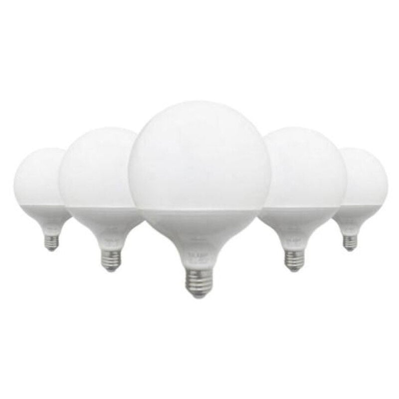 Silumen - Ampoule E27 led 18W 220V G95 300° - Pack de 5 / Blanc Froid