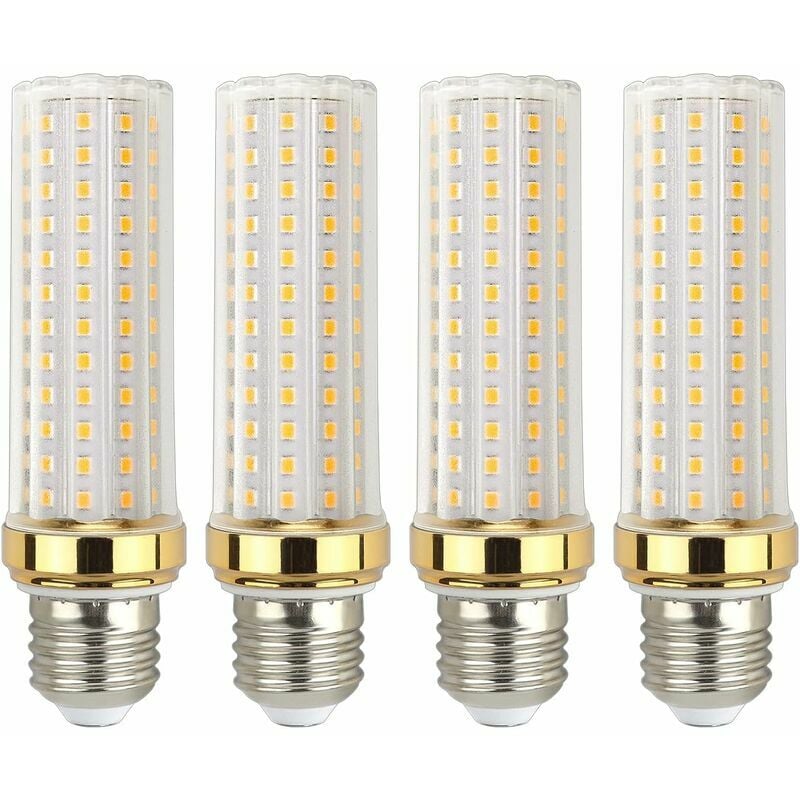 Ampoule E27 led 20W Blanc Chaud, Équivalent à Lampe Halogène E27 150W, Ampoule led Mais E27 Chaud pour Garage/Studio, lot de 4, - RWAmpoule led E27