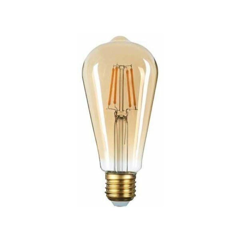 Optonica - Ampoule led E27 Filament 6W ST64 Edison - Blanc Chaud 2300K - 35