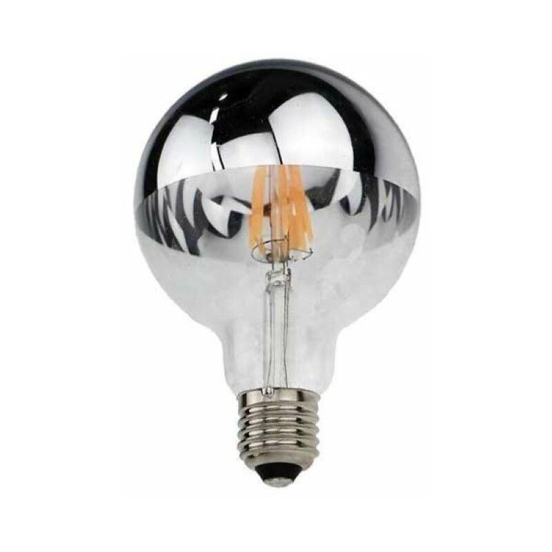 Optonica - Ampoule led E27 Filament 7W G95 Reflet Argent - Blanc Chaud 2300K - 3500K - silamp Optonica - Ampoule led E27 Filament 7W G95 Reflet Argent - Blanc Chaud 2300K - 3500K - silamp