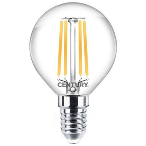 Ampoule Filament Led E14 6 W Ronde Blanc Chaud