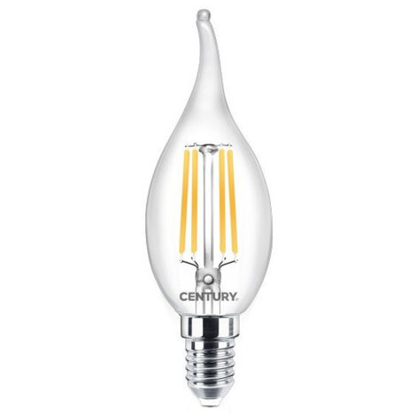 Ampoule Filament Led E14 Coup De Vent 4w Blanc Chaud