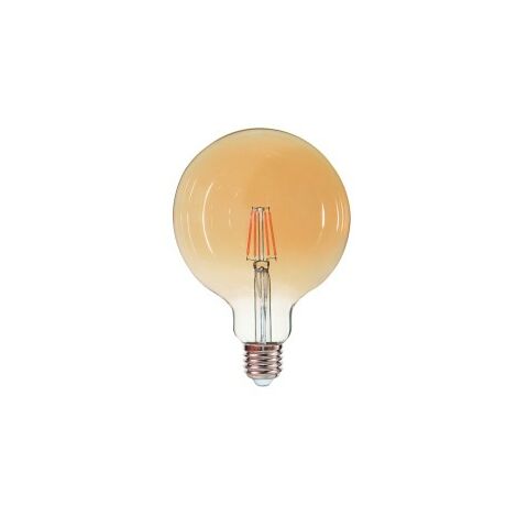 Ampoule Filament Led - E27-G125 - 6 W -2200°K- 540lm - Ambrée - EDDIE - Ambrée