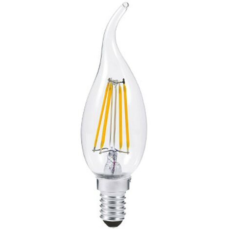 Ampoule flamme coup de vent à filament LED Poliplast 5W 3000K douille E14 500725W